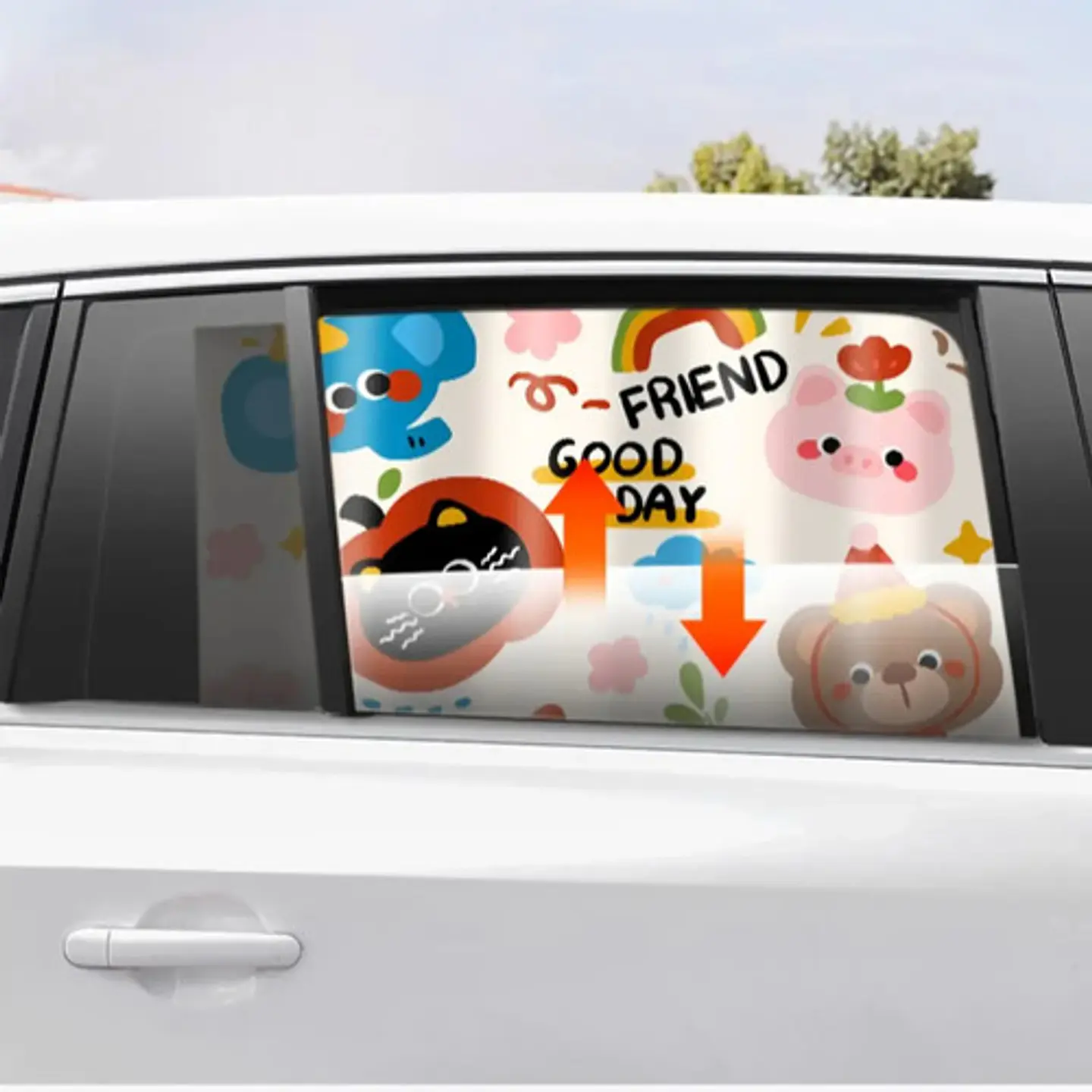 Parasol Infantil Para Auto Con Diseño De Animales 2