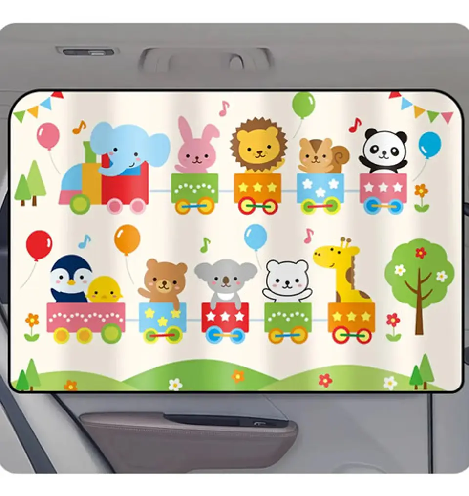 Parasol Infantil Para Auto Con Diseño De Animales 6