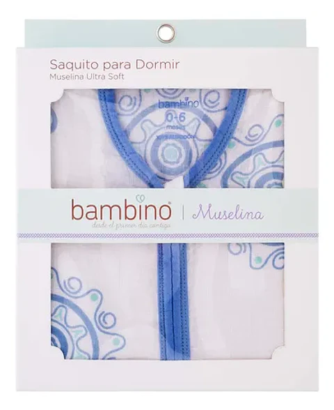 Saco De Dormir Bebé Muselina Bambino 0-6 Meses