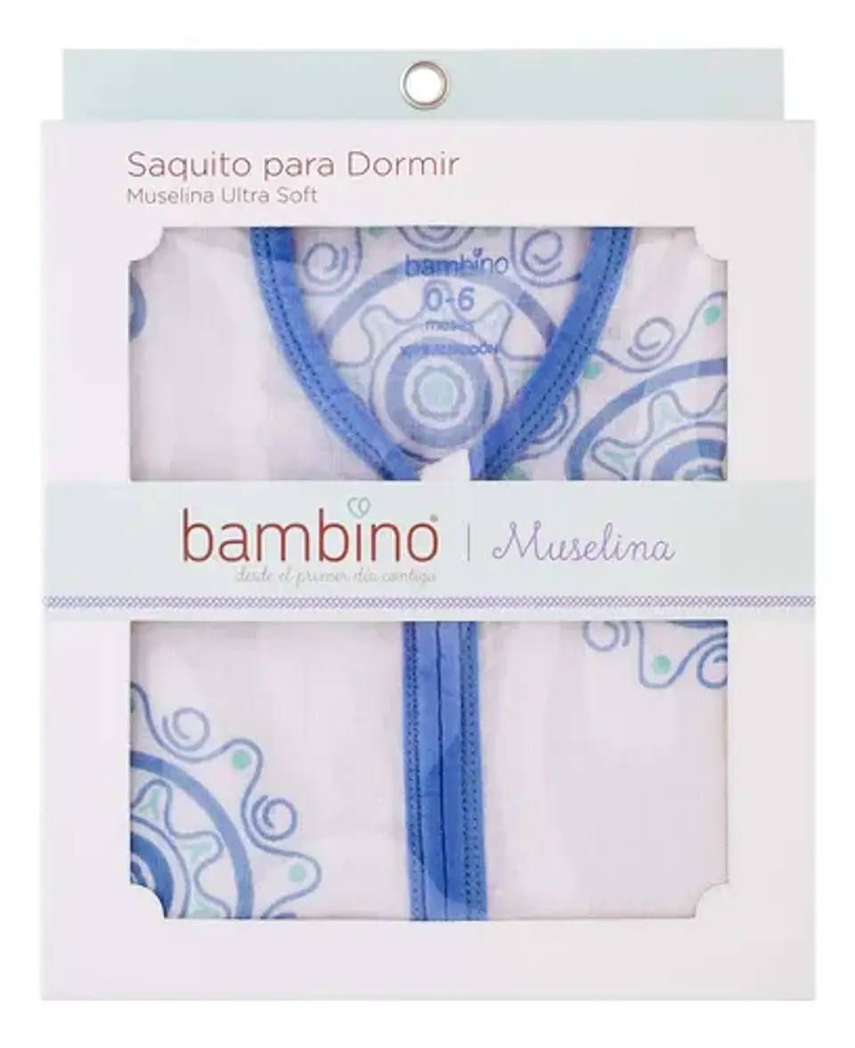 Saco De Dormir Bebé Muselina Bambino 0-6 Meses 2