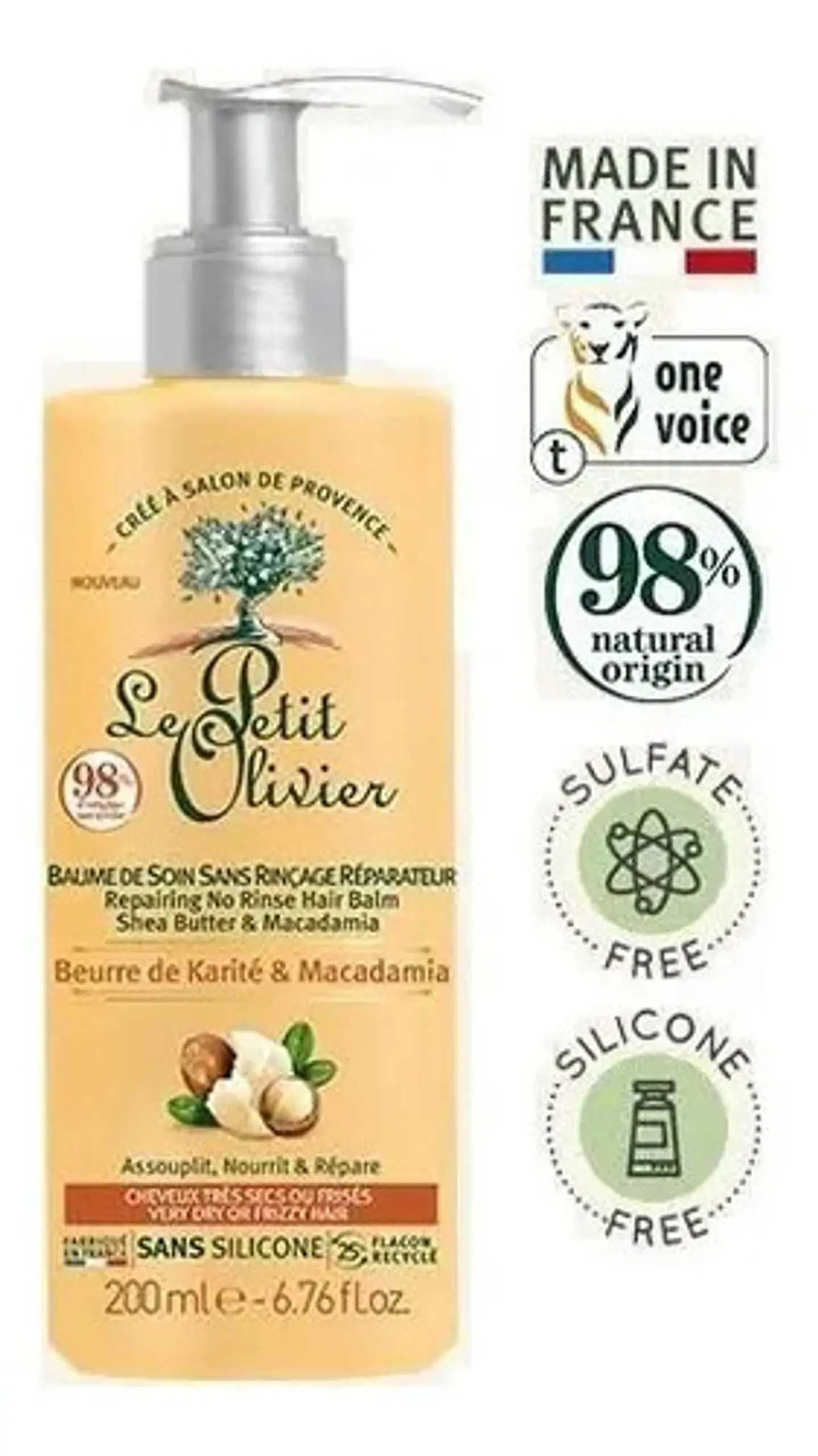 Crema De Cuidado Cabello Rizado Le Petit Olivier Karité 1