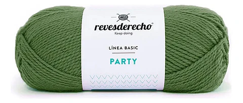 Lana Party Revesderecho - Para Tejer Hipoalergénica Pack 2 Verde musgo 006