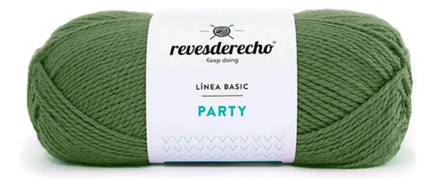 Lana Party Revesderecho - Para Tejer Hipoalergénica Pack 2 Verde musgo 006 2