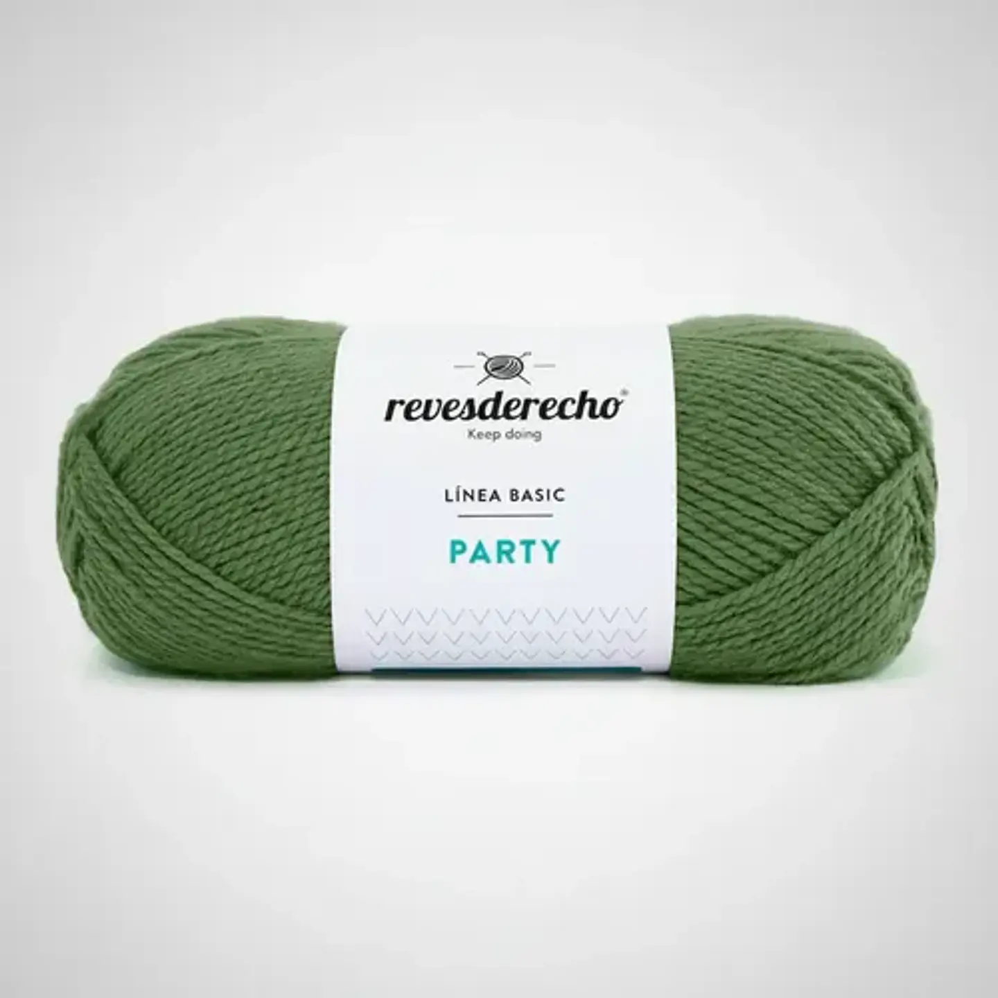 Lana Party Revesderecho - Para Tejer Hipoalergénica Pack 2 Verde musgo 006 6