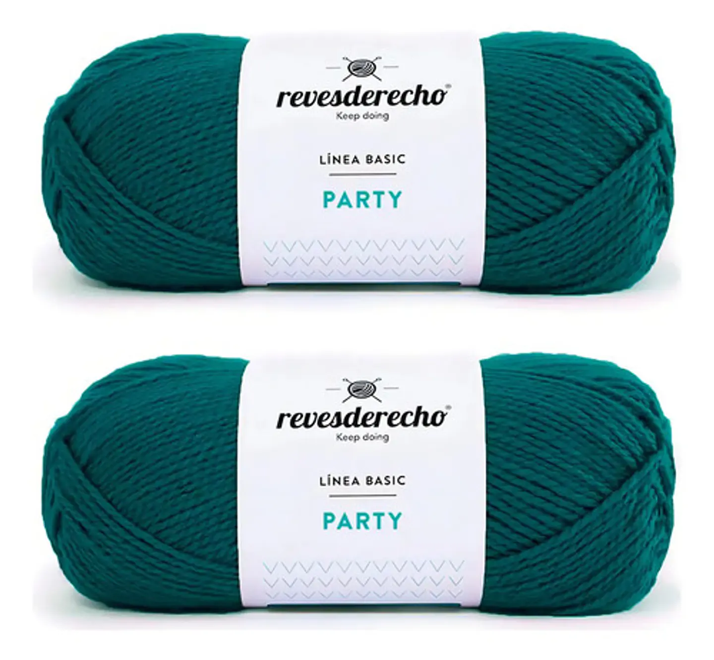 Lana Party Revesderecho - Para Tejer Hipoalergénica Pack 2 Verde musgo 006 1