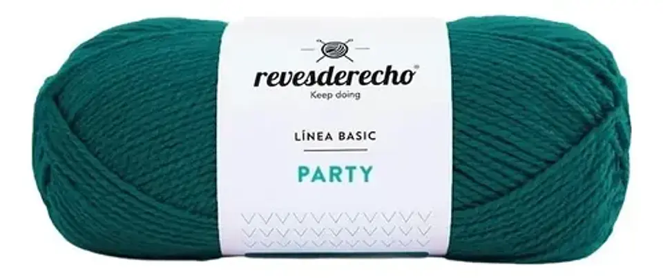 Lana Party Revesderecho - Para Tejer Hipoalergénica Pack 2 Verde musgo 006 2