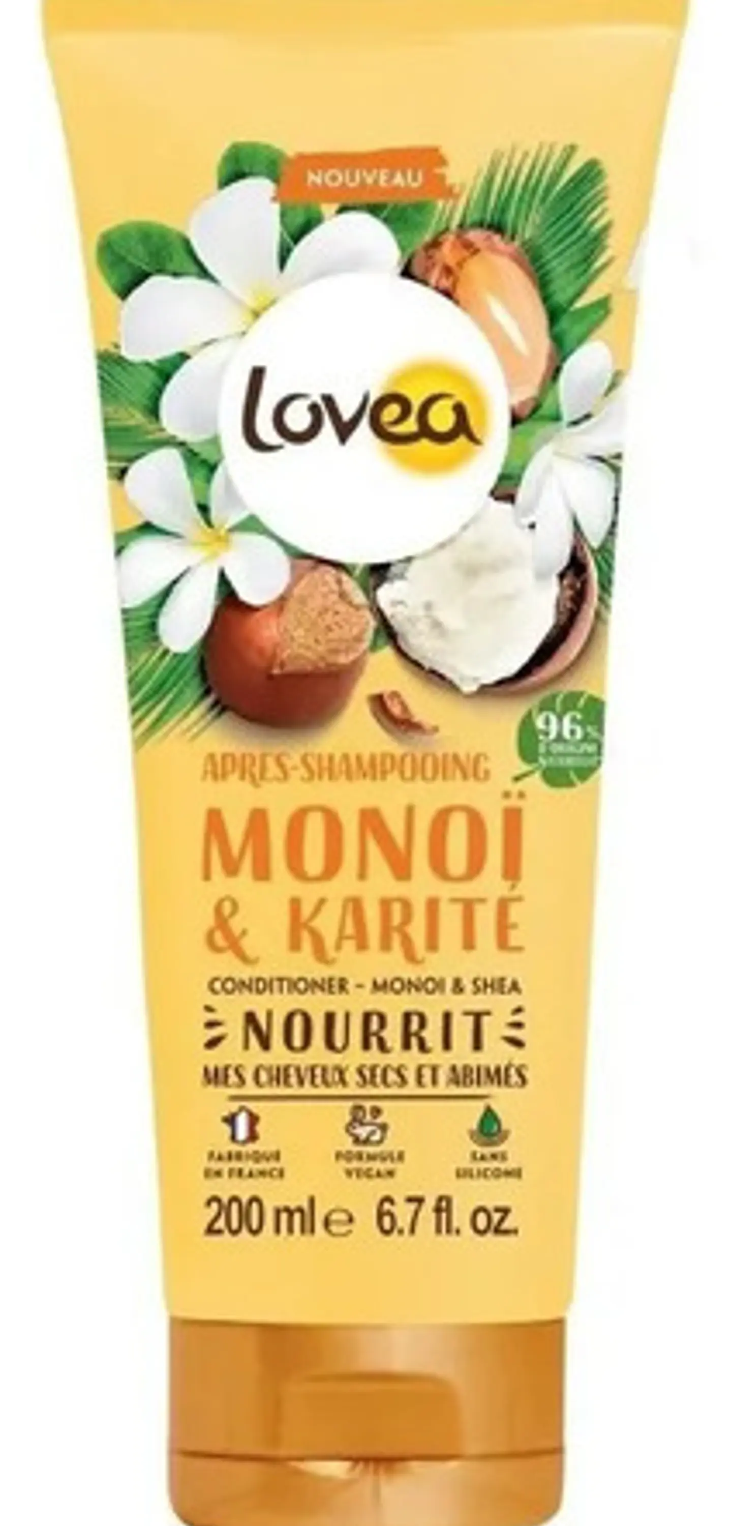 Acondicionador Monoi Karite Lovea 250 Ml Cabello Seco Dañado 1