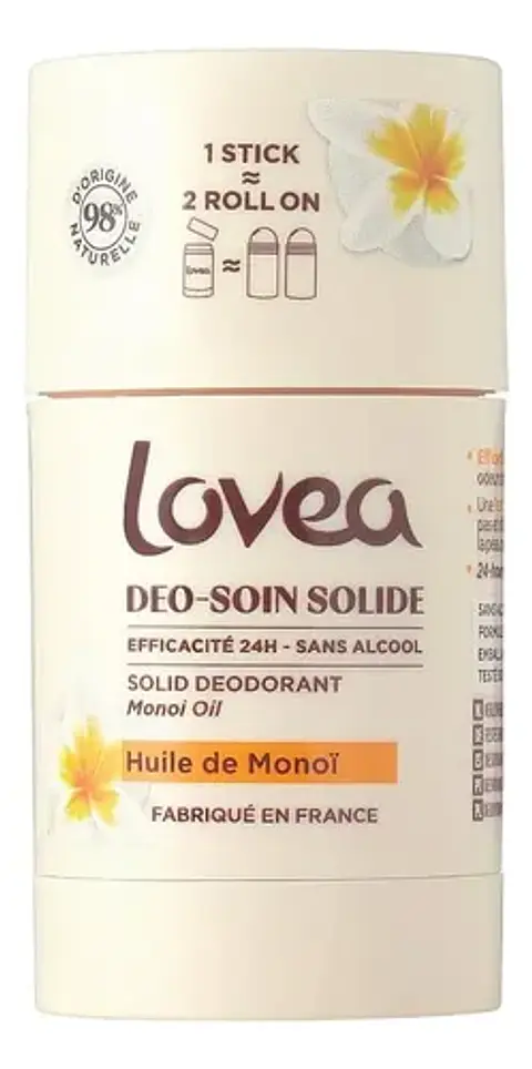Desodorante Sólido - Aceite De Monoi Lovea Vegano