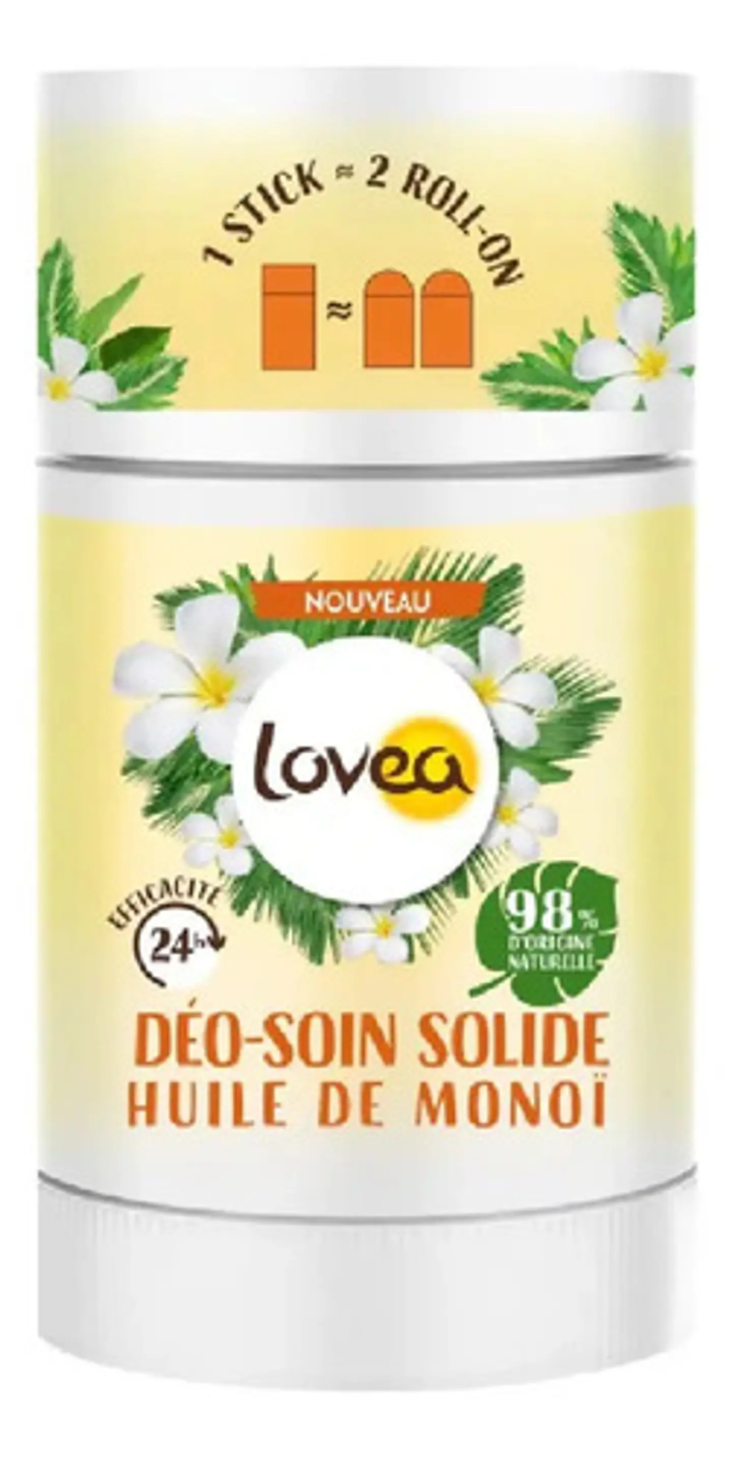 Desodorante Sólido Lovea Déo-soin Stick Monoi Aceite Natural 4