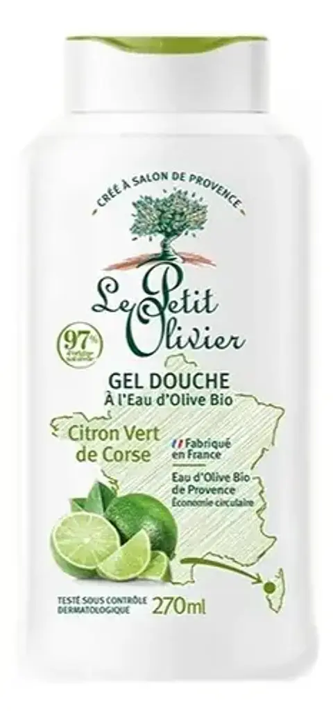 Gel Ducha Lima Con Agua De Oliva Orgánica Le Petit Olivier