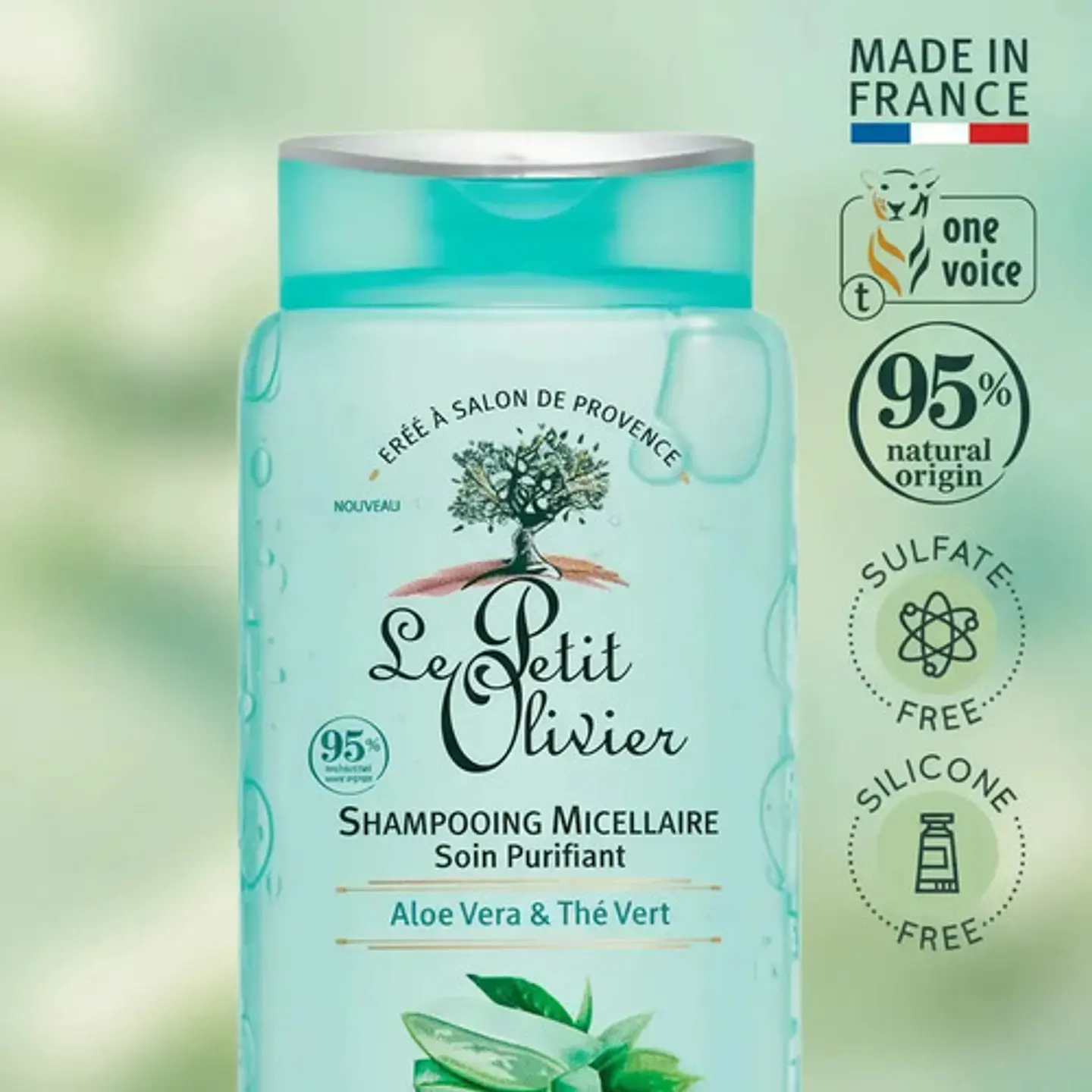 Shampoo Aloe Vera Y Te Verde Le Petit Olivier 4