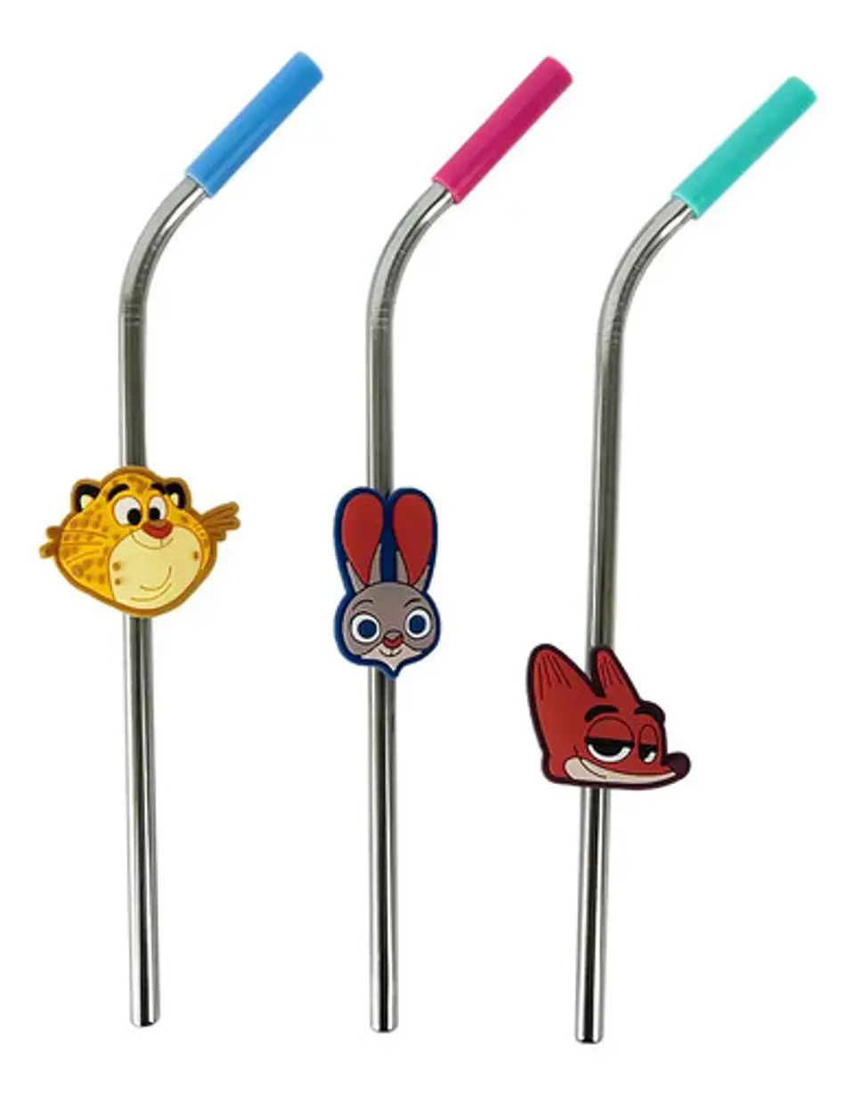Set 3 Bombillas Metálicas Zootopia 1
