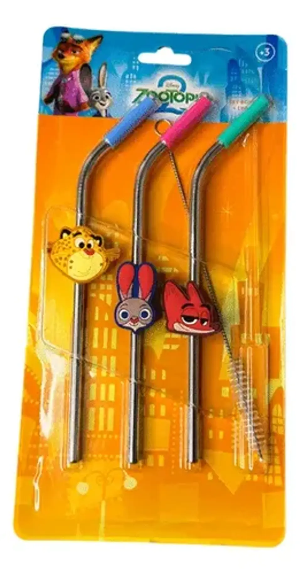 Set 3 Bombillas Metálicas Zootopia 3