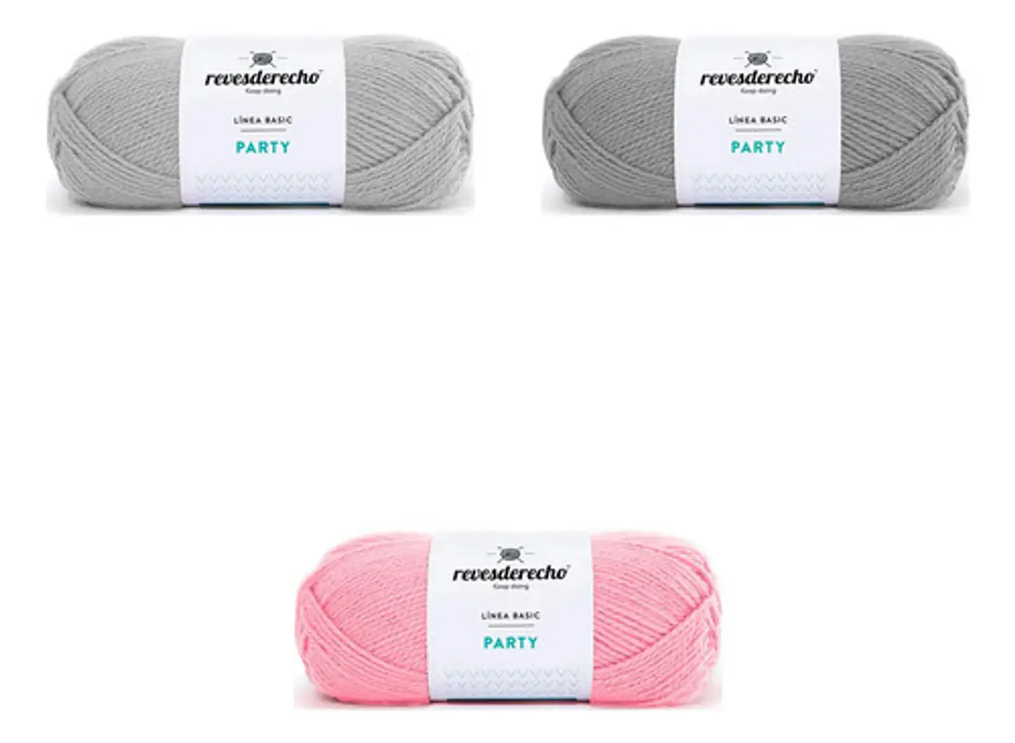 Teje Un Chaleco: 6 Lanas Party Gris Y Rosado Revesderecho 1