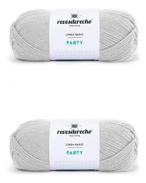 Teje Un Chaleco: 6 Lanas Party Gris Y Rosado Revesderecho