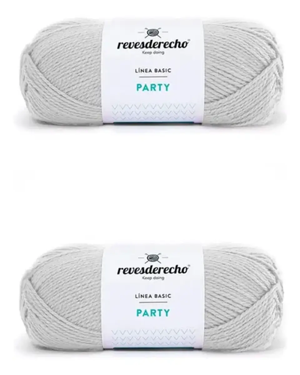 Teje Un Chaleco: 6 Lanas Party Gris Y Rosado Revesderecho 2
