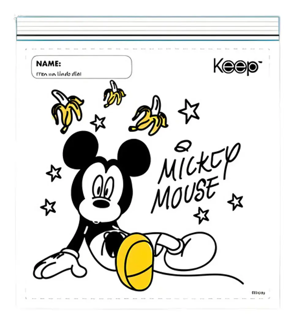 Bolsas Keep Para Sandwich Multiuso Mickey 17*15cm 40unid 1