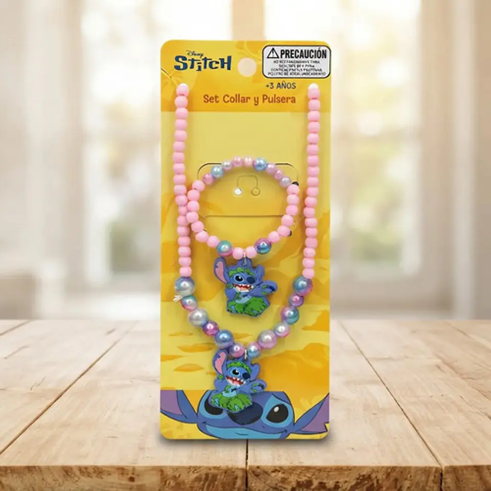 Set De Collar Y Pulsera Stitch Disney 2