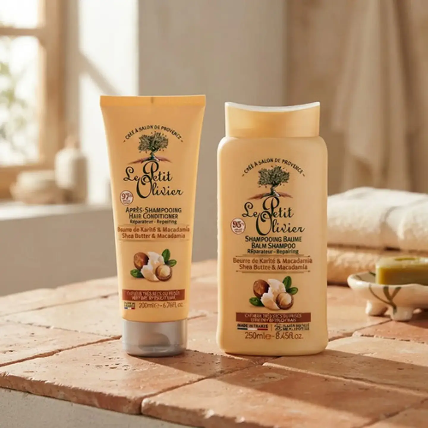 Pack Shampoo + Acondicionador Rizos Karité Le Petit Olivier 2