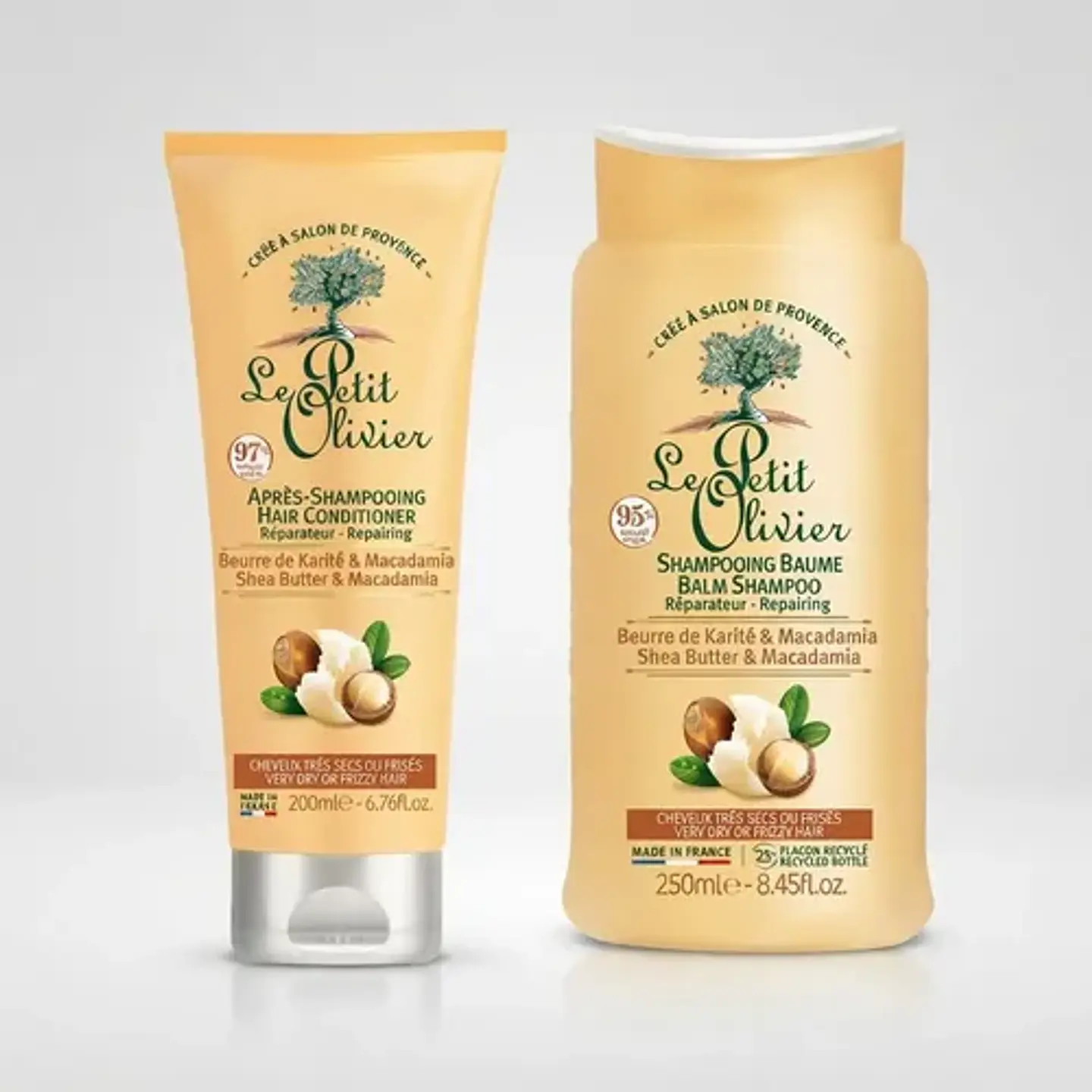 Pack Shampoo + Acondicionador Rizos Karité Le Petit Olivier 3