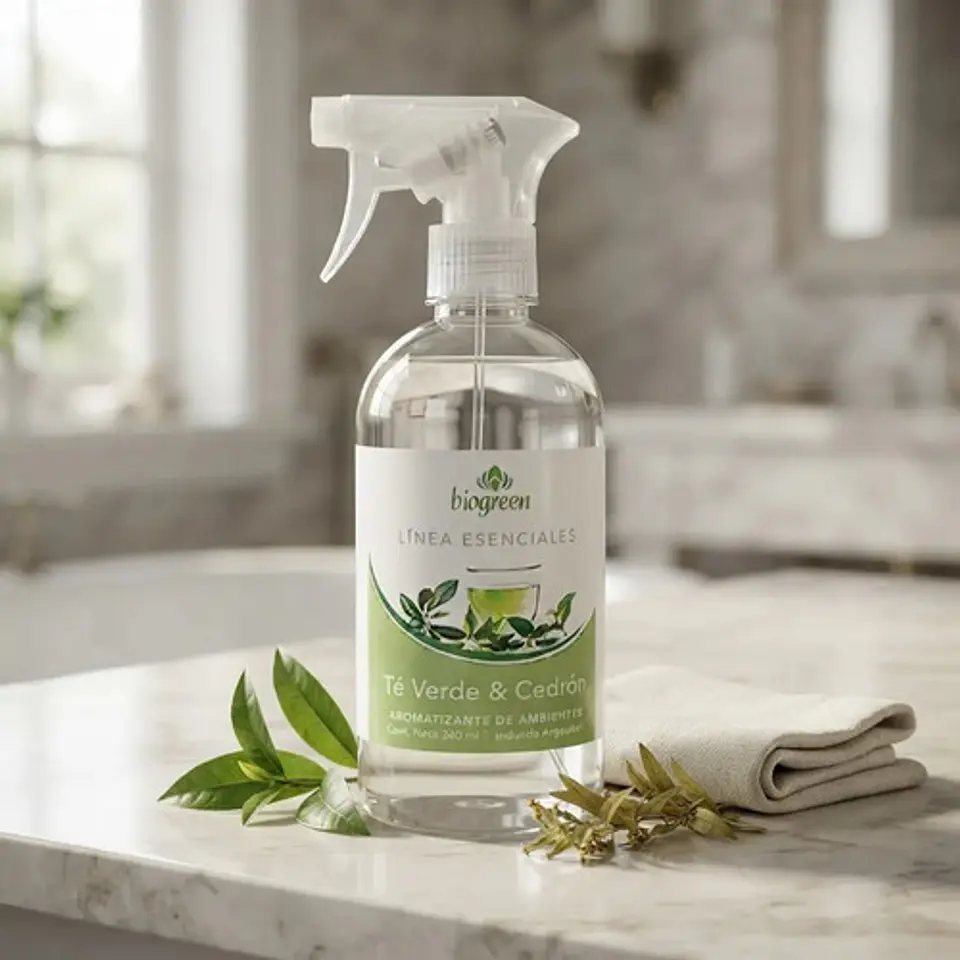 Biogreen Aromatizante Spray Té Verde Cedrón 240ml Hogar 2