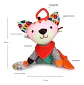 Juguete Peluche Sensorial Sonajero Con Mordedor /wakeshome Color Como En La Imagen Diseño León - Miniatura 4