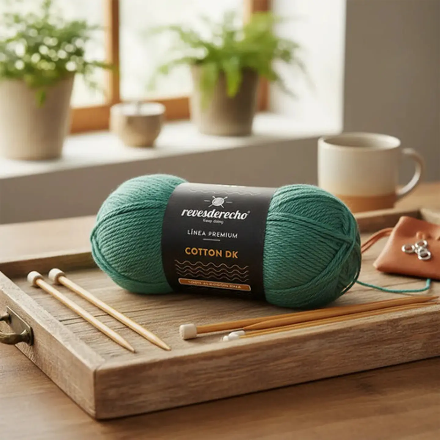 2 Ovillos Cotton Dk Revesderecho 100% Algodón Pima 2