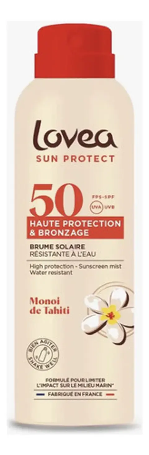 Protector Solar Lovea Fps 50 Bruma Bronceadora Monoi De Tahi