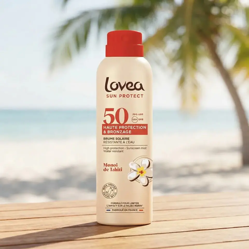 Protector Solar Lovea Fps 50 Bruma Bronceadora Monoi De Tahi 3