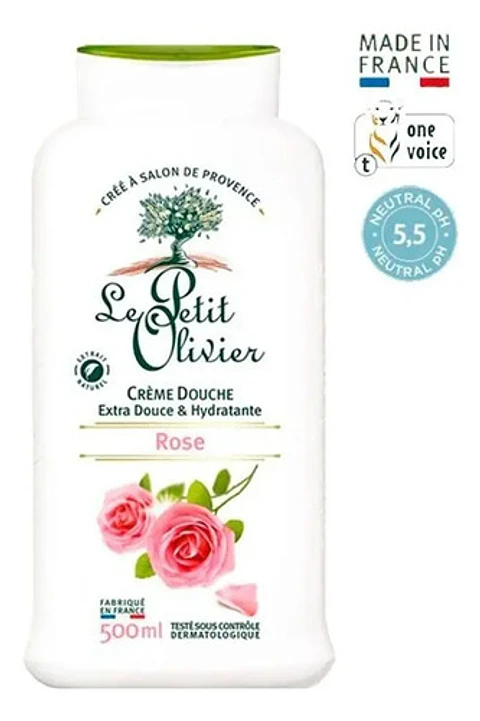 Crema Ducha Extra Hidratante Rosas Le Petit Olivier 500ml