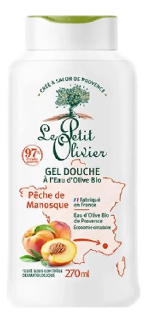 Gel De Ducha Le Petit Olivier Durazno 270ml Vegano