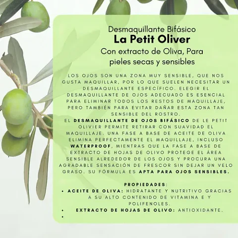 Desmaquillante Piel Sensible Le Petit Olivier 125 Ml Bifasic Le Petit Olivier Cuidado Facial Loción