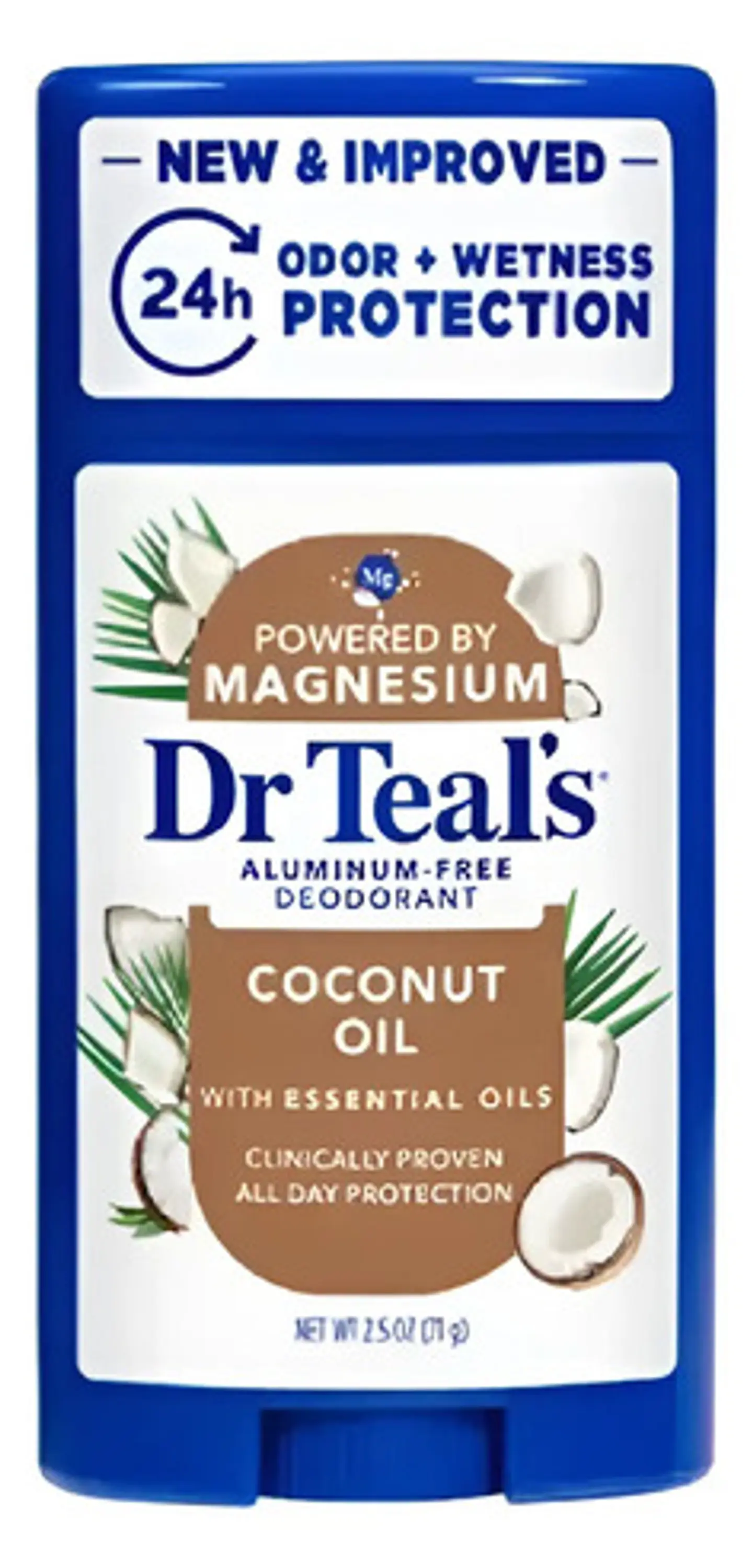 Desodorante Barra Coco Dr Teal's 71 G Sin Aluminio Sin Dh 1