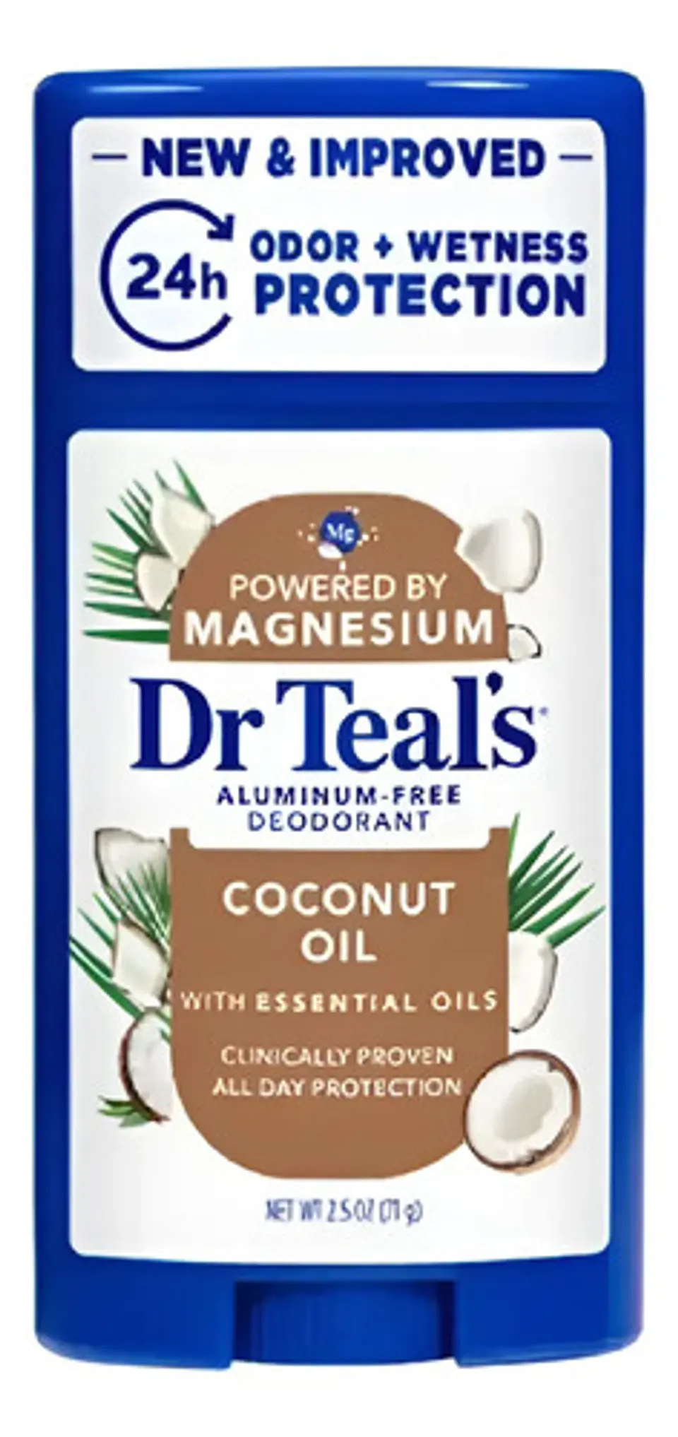 Desodorante Barra Coco Dr Teal's 71 G Sin Aluminio Sin Dh 1