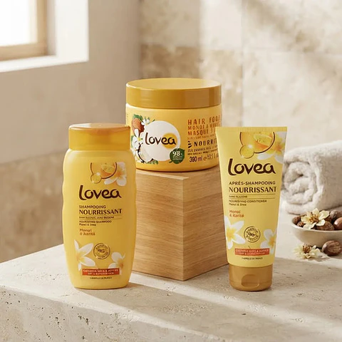 Pack Lovea Shampoo + Acondicionador + Tratamiento  Monoi