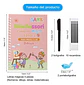 4 Cuadernos Mágico Aprendizaje Reutilizable Niños Montessori - Miniatura 4