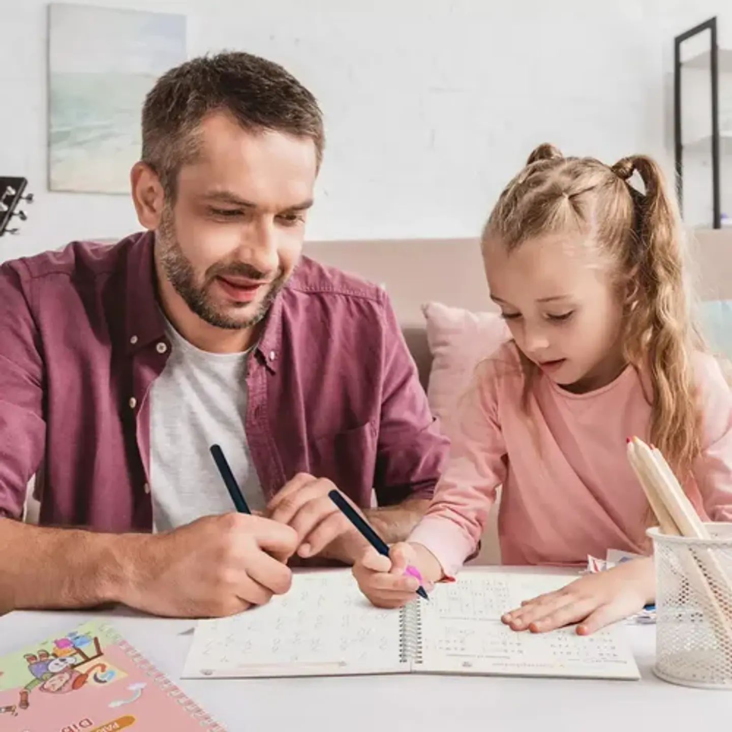 4 Cuadernos Mágico Aprendizaje Reutilizable Niños Montessori 7
