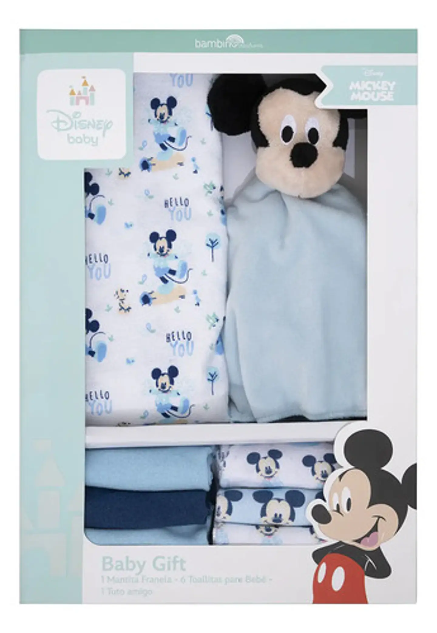 Set Regalo Para Bebé Disney Bambino Tutos Y Mantita 8 Pieza 1