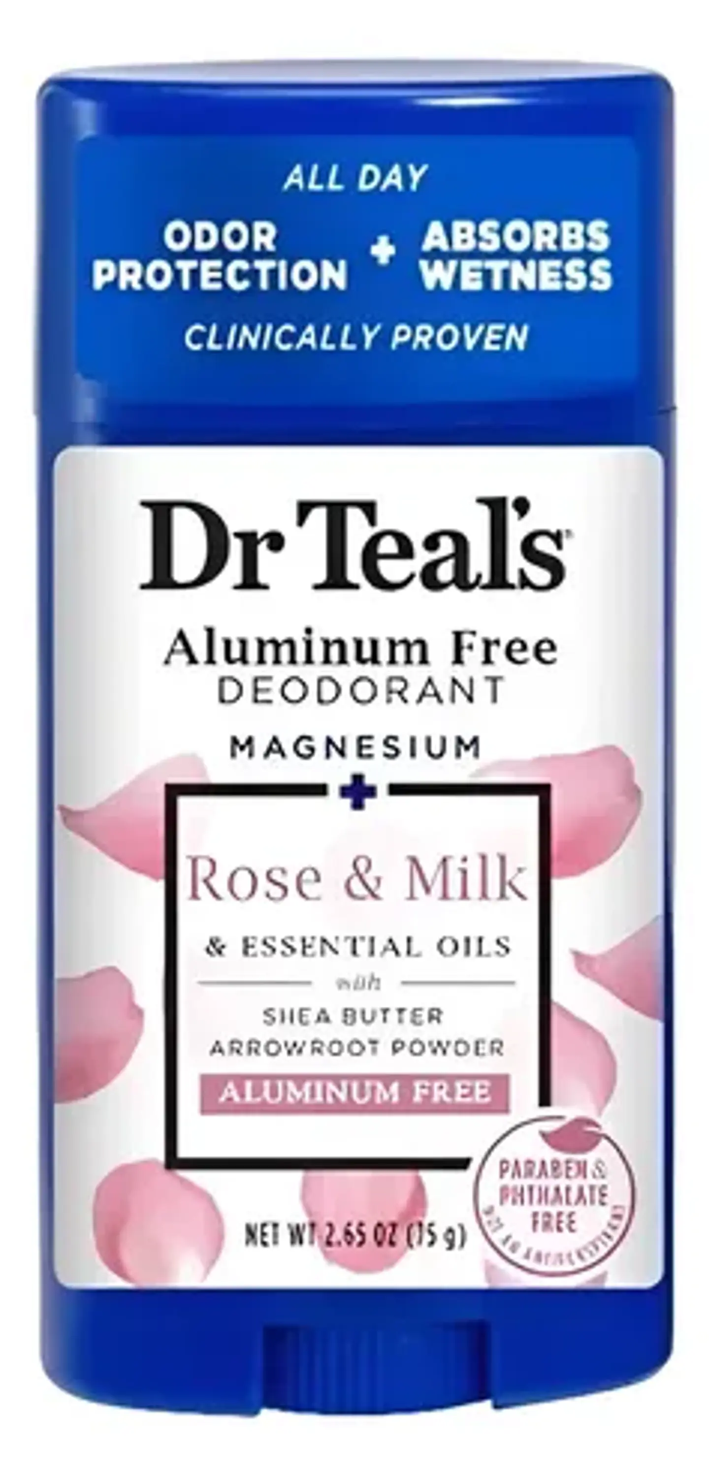 Antitranspirante barra Dr Teal's Rose & Milk 75 g 1