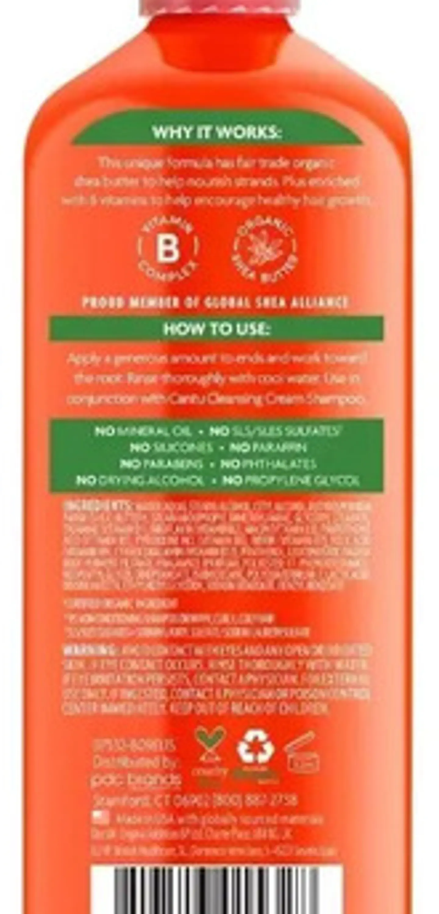 Acondicionador Cantu Mante de Karité Sin Sulfato 400ml 6
