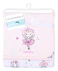 Mantita Suave De Algodón Bambino 90x76 Cms Animales Rosa Pálido - Miniatura 1
