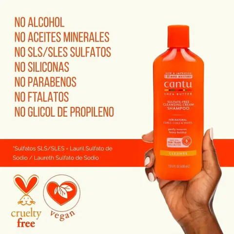 Shampoo Para Rulos 400 Ml Cantu Manteca De Karité