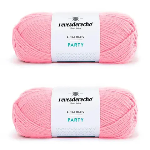 Lana Party Revesderecho - Para Tejer Hipoalergénica Pack 2 Lila oscuro 019