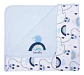 Bambino Manta De Algodón Mantita Niño Niña Color Azul Claro - Miniatura 1