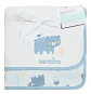 Bambino Manta De Algodón Mantita Niño Niña Color Azul Claro - Miniatura 3