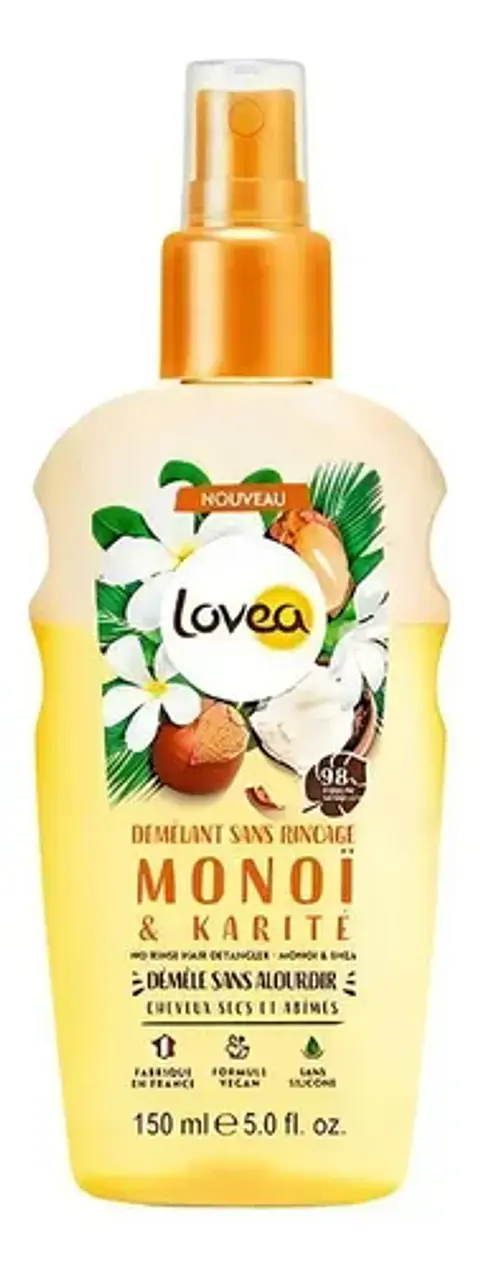 Spray Desenredante Monoi Y Karite 150 Ml Lovea Sin Silicona