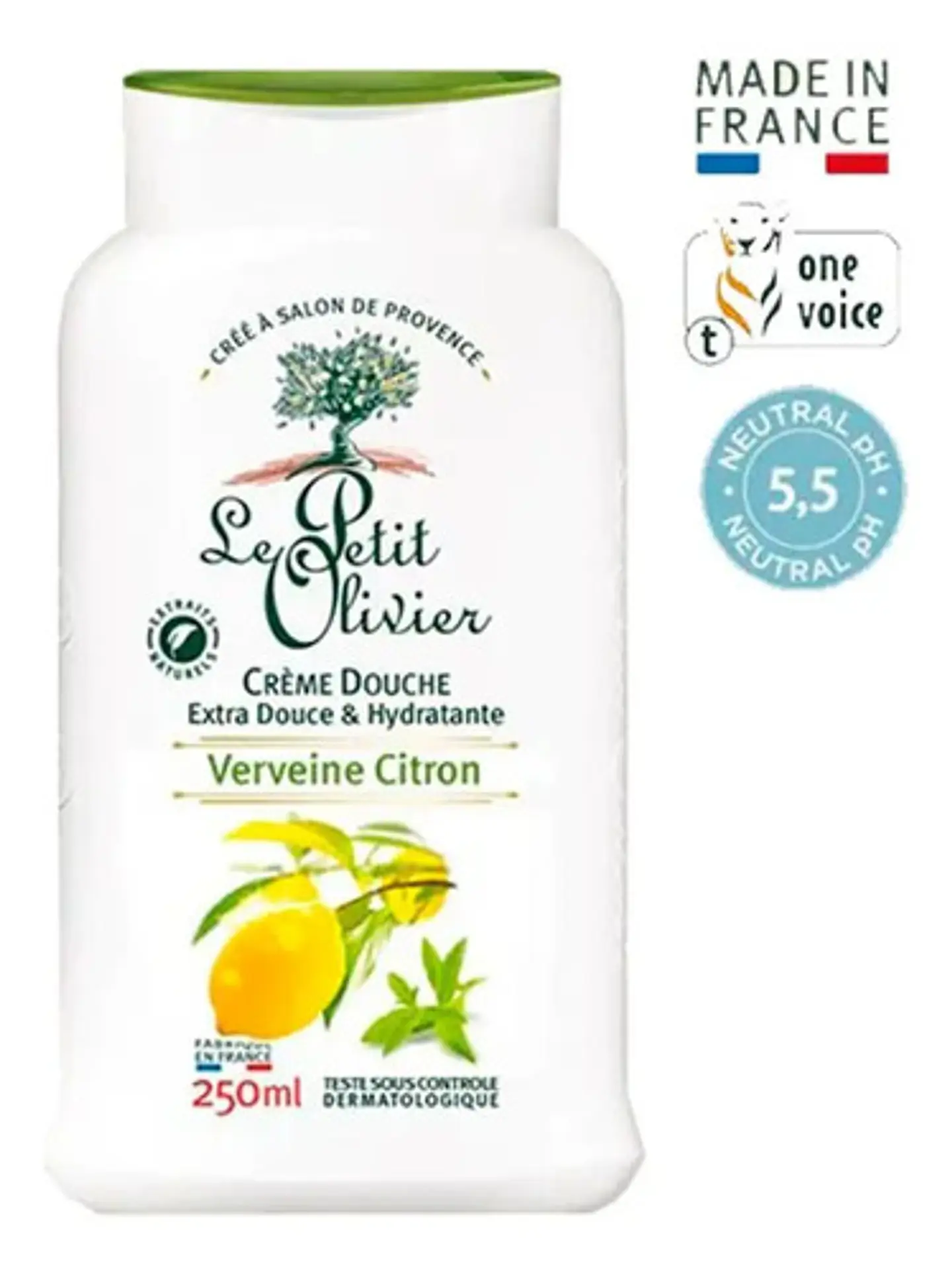 Crema Ducha Le Petit Olivier Suave Verbena Limón 250 Ml Perfumada 1