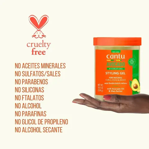 Gel hidratante para rizos Cantu Avocado 524g