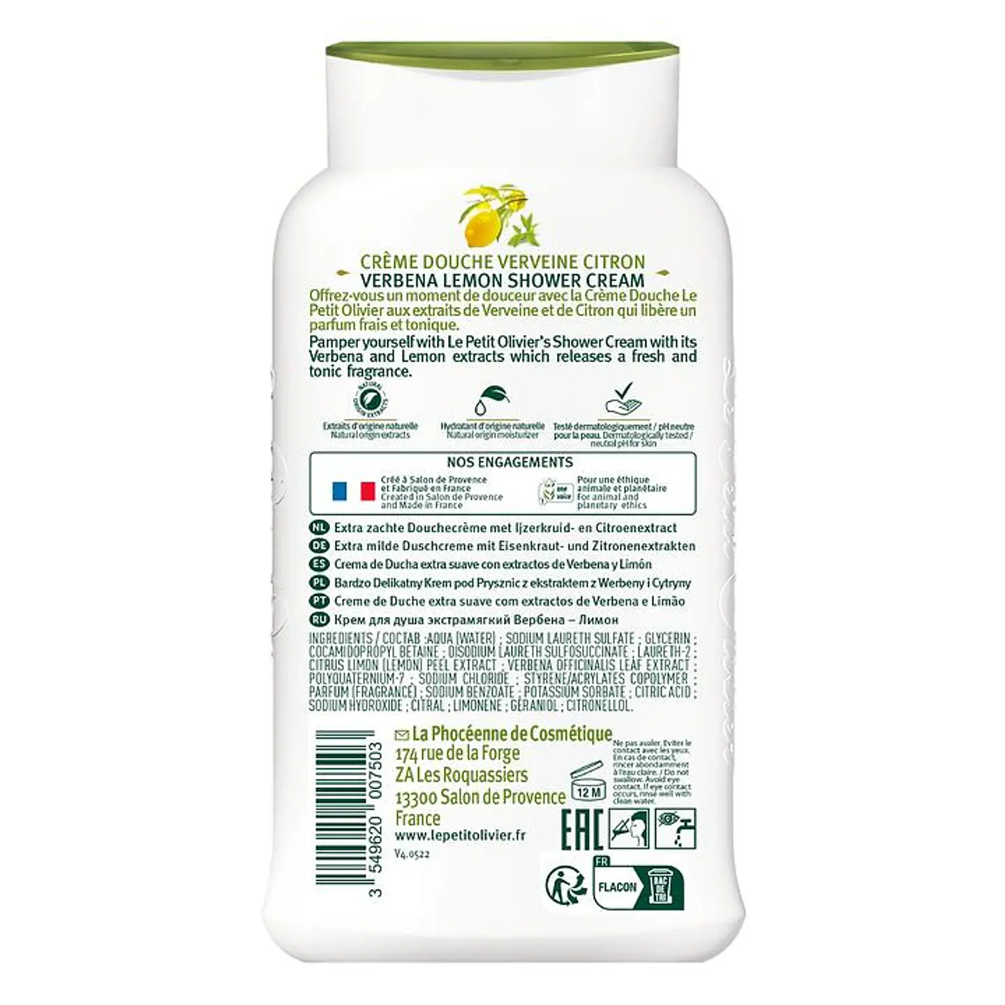 Gel Ducha Limón Vegano Sin Disruptores Hormonales Le Petit 2