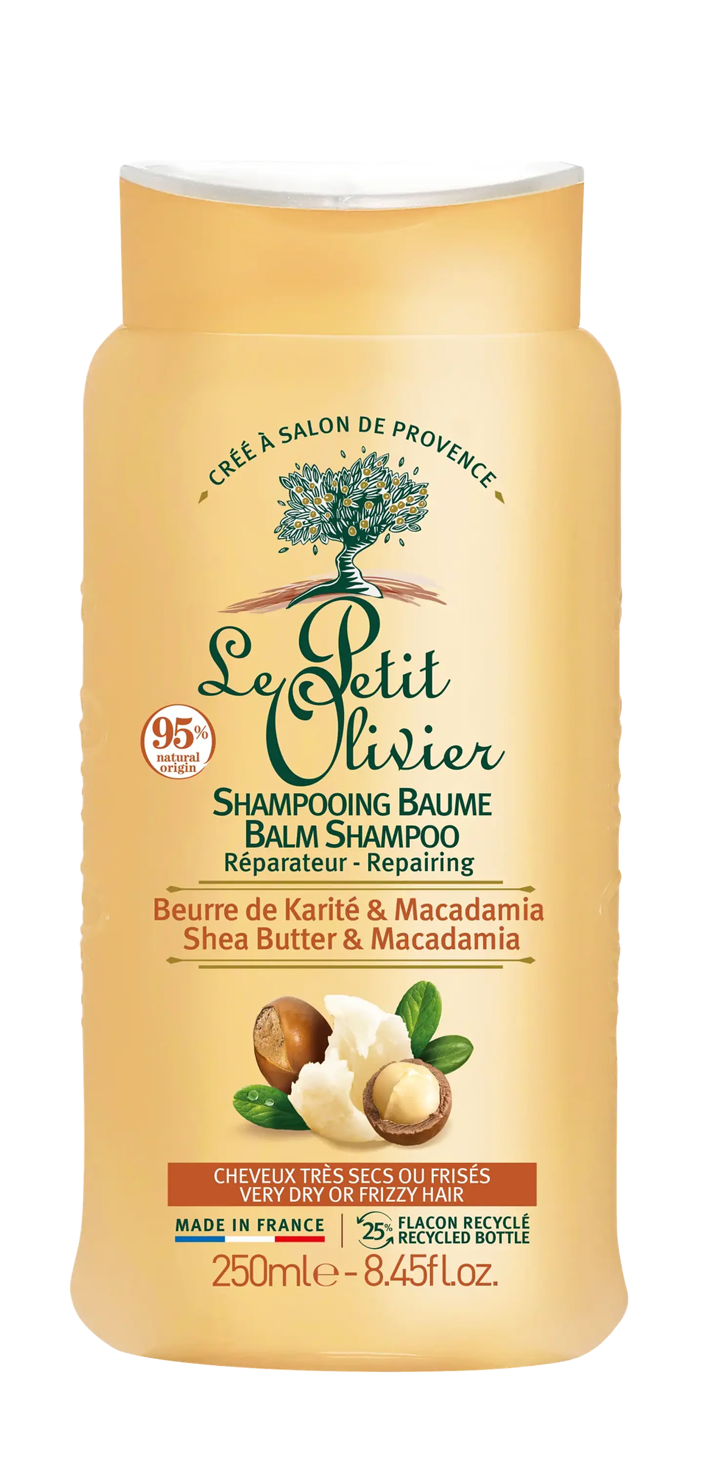 Shampoo Cabello Rizado Karite Le Petit Olivier Sin Sulfato 1